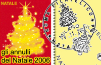 Annulli natalizi ai filatelici di Roma e Milano