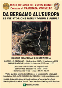 Museo dei Tasso: mostra sulle via storiche della Bergamasca