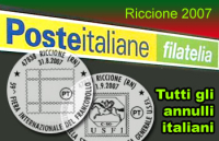 Riccione 2007: tutti gli annulli speciali con un piccolo "dietro front"