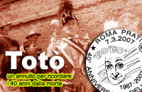 Totò filatelico. Un annullo speciale per il 40° della morte
