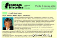 Newsletter CF n.3: ci sarà il francobollo in lamina d'oro