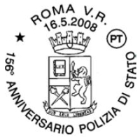 Con un annullo si festeggia il 156° anniversario della Polizia di Stato