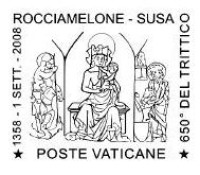 Trittico del Rocciamelone: annullo vaticano per il 650° anniversario
