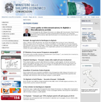 Ministero dello Sviluppo Economico e delle Comunicazioni: aggiornato il sito web