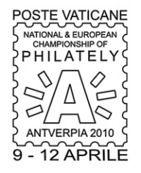 Poste Vaticane in Belgio: annullo per Antverpia 2010