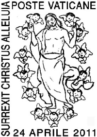 Pasqua 2011 in Vaticano: annullo e busta-ricordo