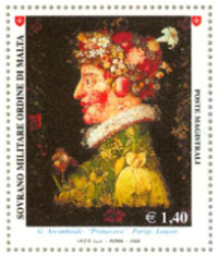 Le Quattro Stagioni di Arcimboldo: Natura e Arte nei francobolli Smom