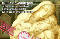 La prima rossa celebrativa di TNT Post per la mostra del Mantegna a Padova