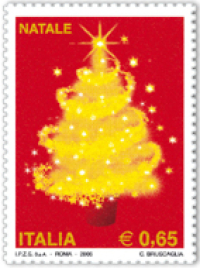 Un albero e un presepe per il Natale dentellato 2006