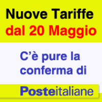 Nuove Tariffe: dal 20 Maggio. Anche Poste Italiane conferma!
