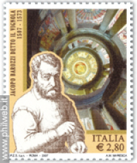 Jacopo Barozzi detto il Vignola. Un francobollo a 500 anni dalla nascita
