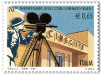 Cinecittà: 70 anni in un francobollo