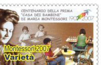Varietà per il francobollo della Montessori