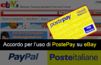 Accordo Poste Italiane - PayPal. La PostePay utilizzabile su eBay