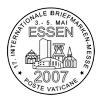 Poste Vaticane presenti alla Briefmarken Messe di Essen