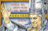 Viaggi papali 2006: quattro francobolli e un libretto