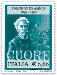 Edmondo De Amicis: un francobollo per "Cuore"