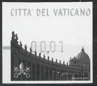 Automatici vaticani: un francobollo in doppia versione