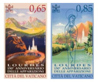Madonna di Lourdes: dal Vaticano due francobolli e due minifogli