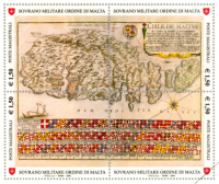 Francobolli SMOM: l'isola di Malta nelle antiche carte geografiche