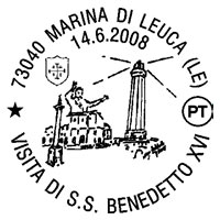 Leuca e Brindisi: il Papa visita il Salento. Tre gli annulli speciali