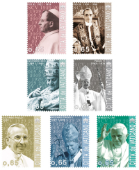 I francobolli per gli 80 anni del Vaticano
