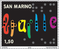 Da San Marino ricordo dentellato per i 200 anni di Louis Braille