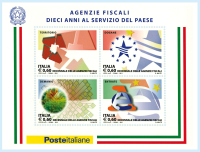 Agenzie Fiscali: quattro francobolli in foglietto