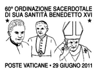 60° ordinazione sacerdotale: annullo per Benedetto XVI