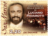 Pavarotti, Grandi Artisti e Natale 2010: l'ultima tranche dentellata del Titano