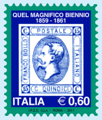 Quel magnifico biennio: francobollo e libretto per la mostra del 150°